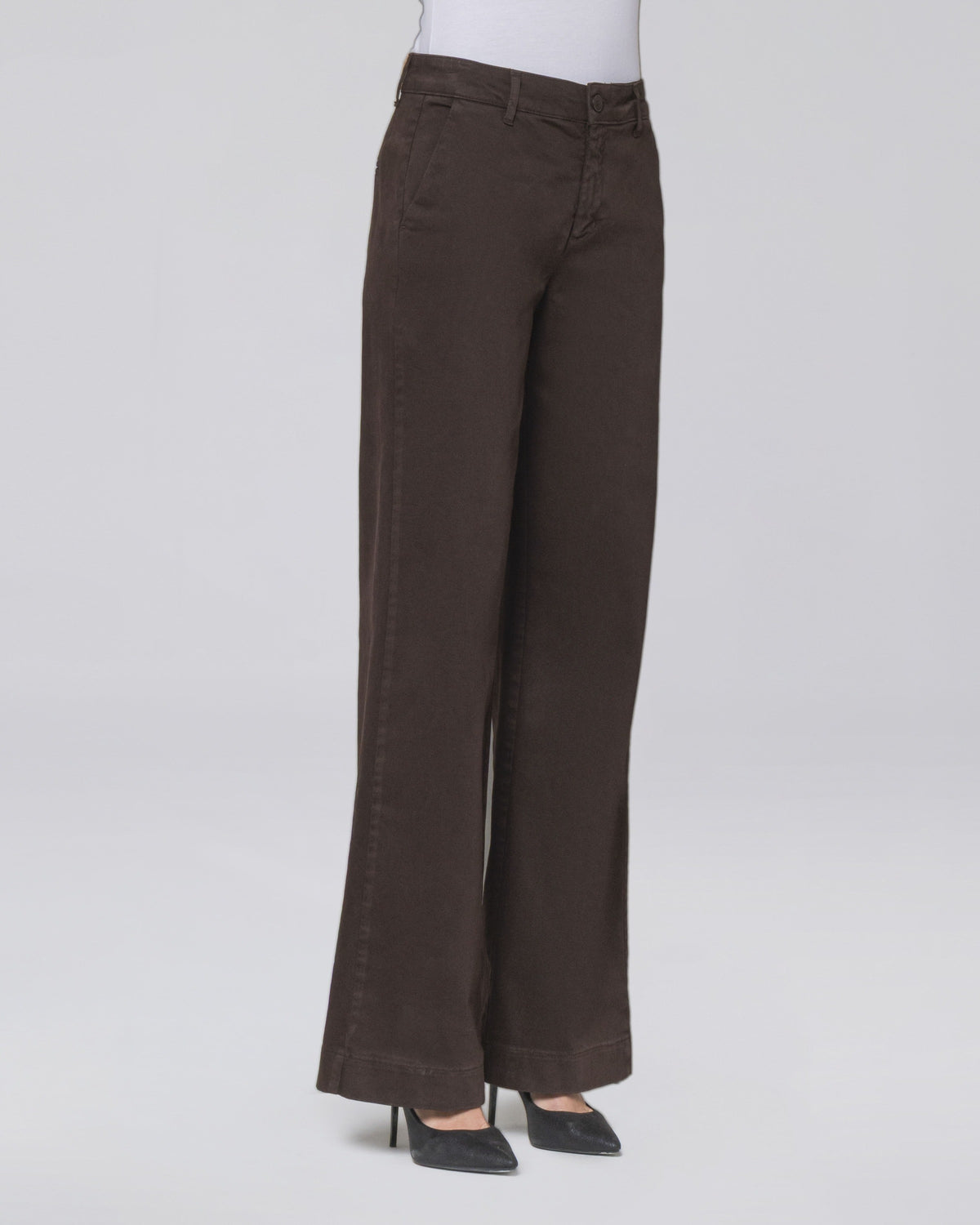 Pantalone palazzo con tasche chino donna, colore Moro – Chiara Dalba