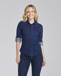 Camicia di jeans blu con tasche - Chiara Dalba