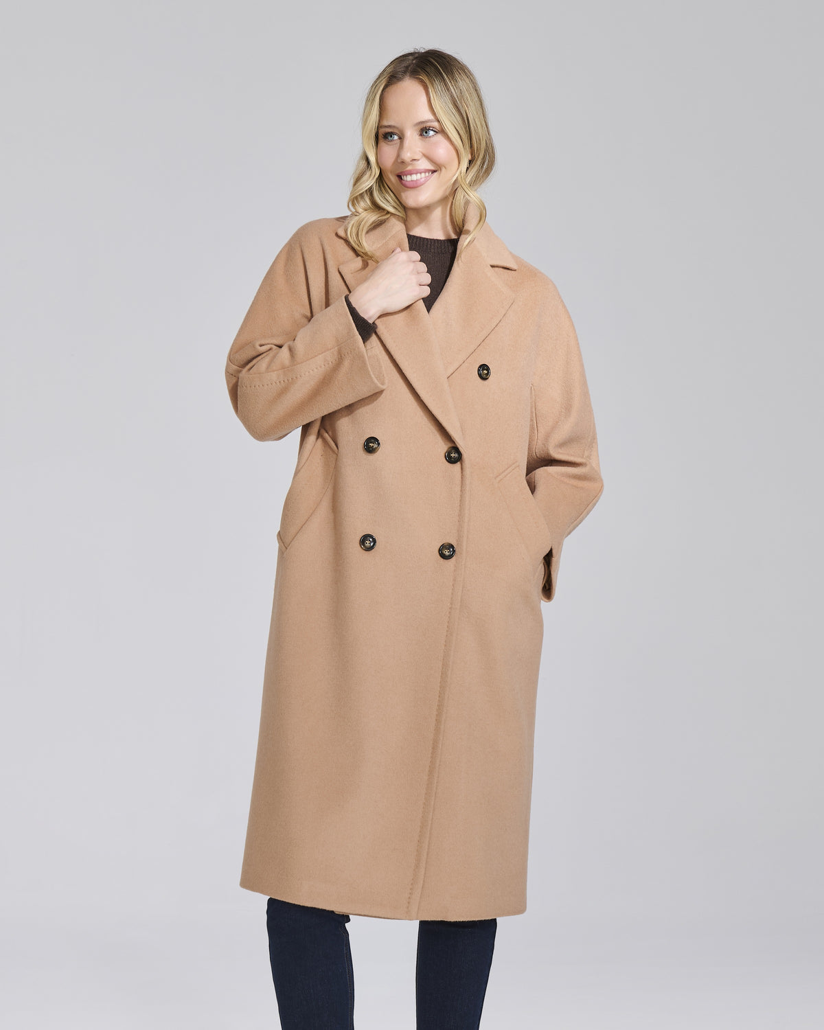 Cappotto doppio petto lungo donna – Chiara Dalba, foto 2