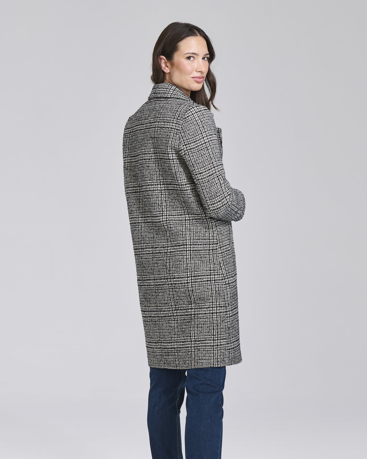 Cappotto monopetto a quadri donna – Chiara Dalba, foto 3