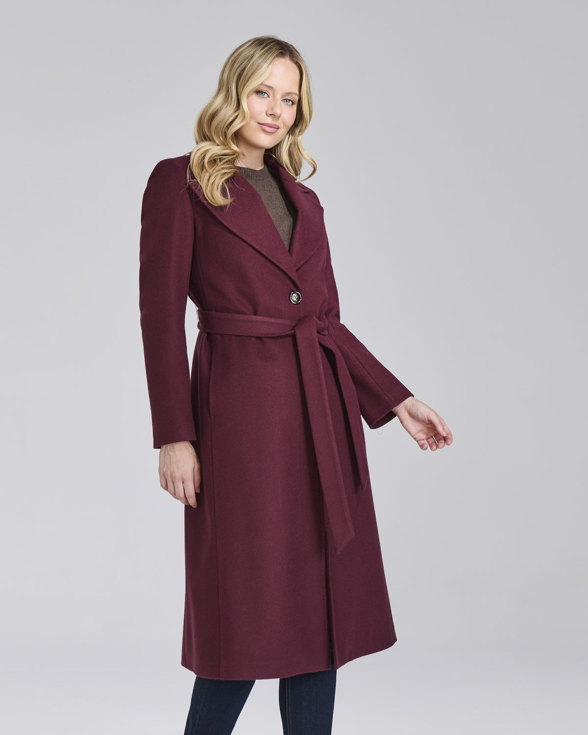 Cappotto monopetto con cintura donna – Chiara Dalba, foto 2