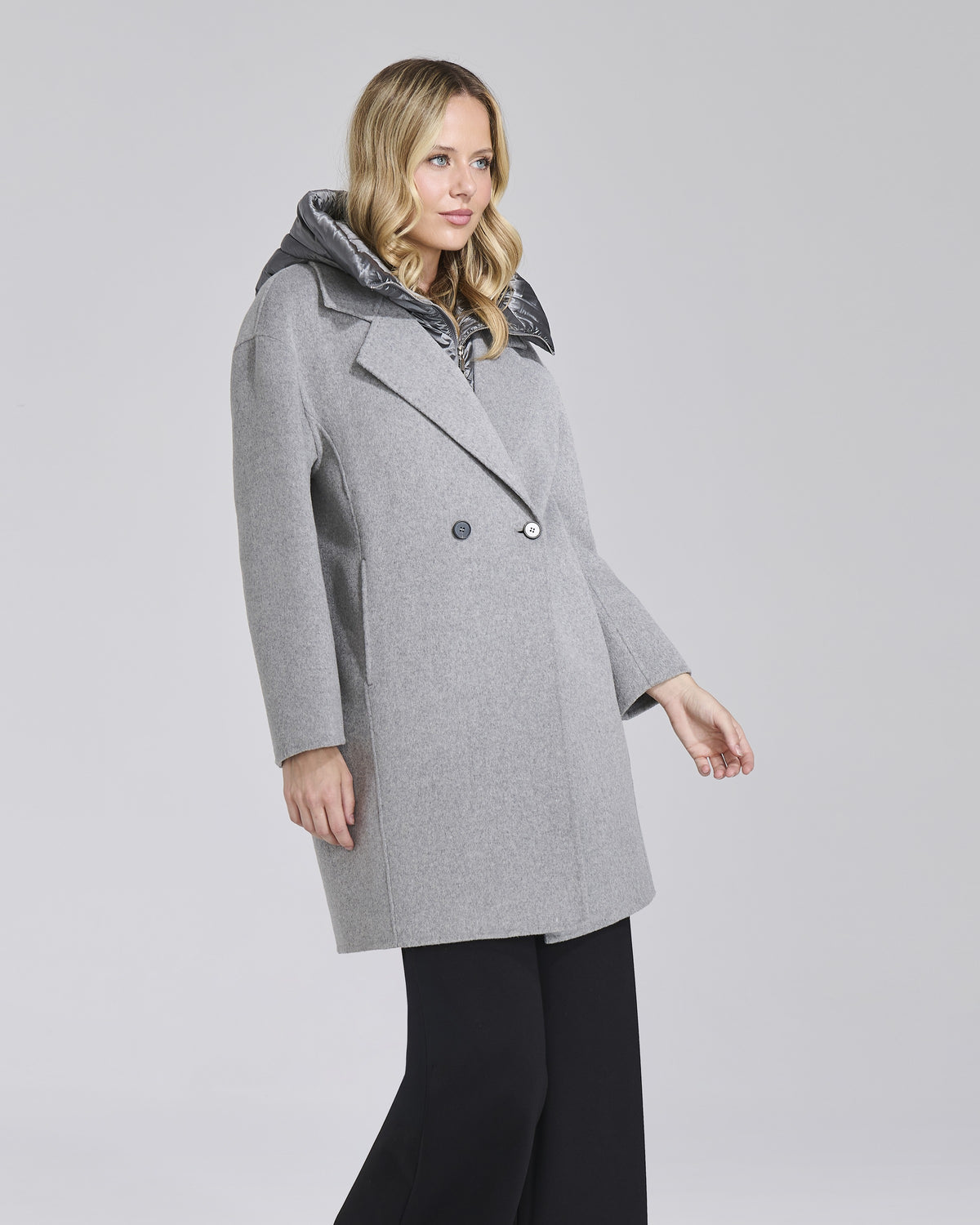 Cappotto lungo con cappuccio donna – Chiara Dalba, foto 2
