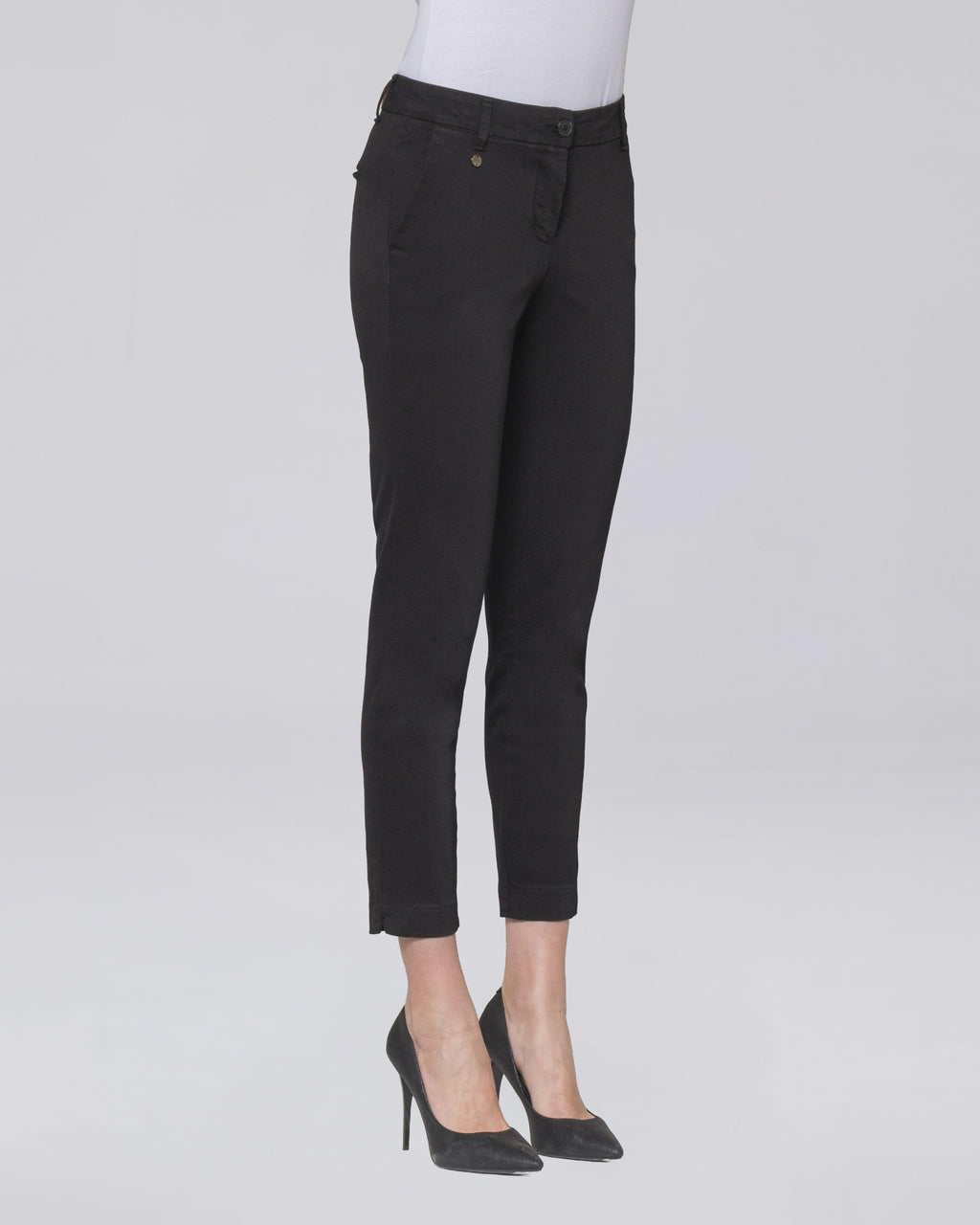 Pantalone Dolce con tasche chino donna, colore Nero – Chiara Dalba