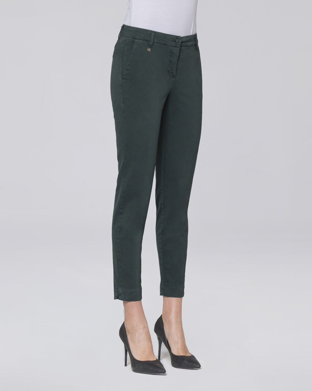 Pantalone Dolce con tasche chino donna, colore Verde Dior – Chiara Dalba