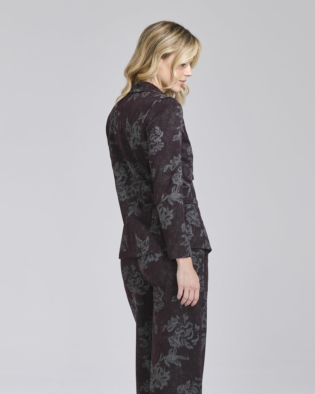 Blazer doppio petto in maglina fantasia donna – Chiara Dalba, foto 3