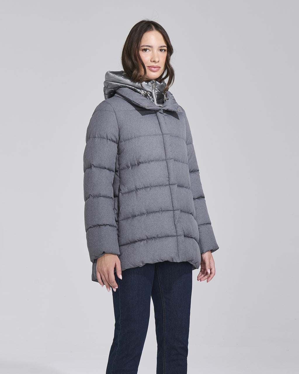 Piumino con cappuccio e zip donna – Chiara Dalba, foto 2