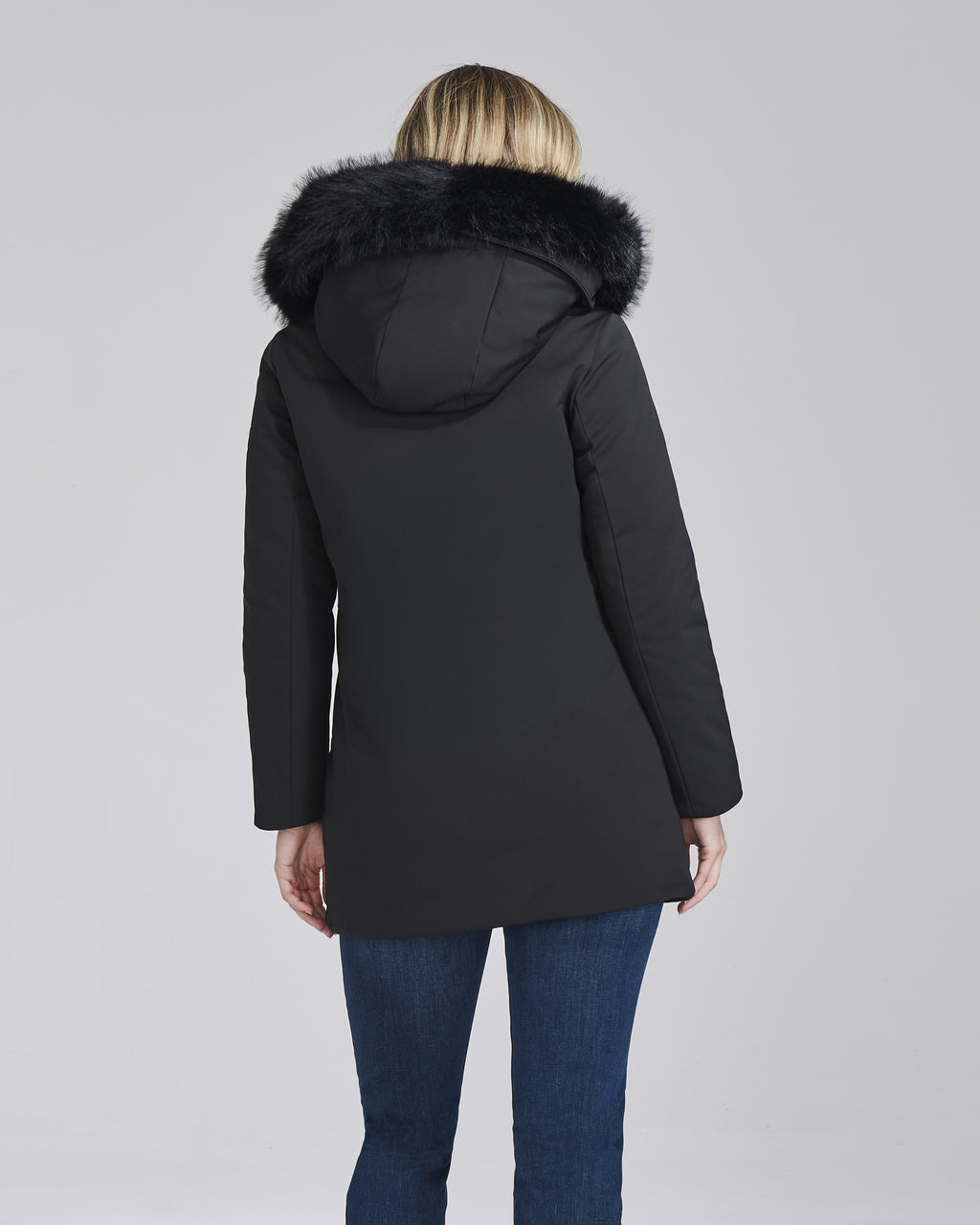 Parka con cappuccio in ecopelliccia donna – Chiara Dalba, foto 3