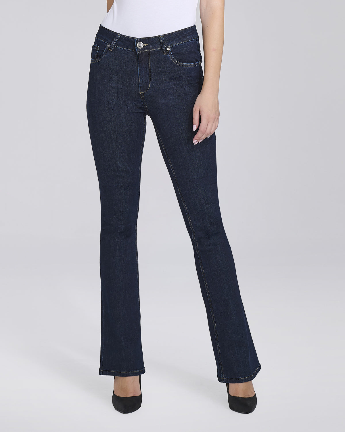 Jeans a zampa 5 tasche donna – Chiara Dalba, foto 4