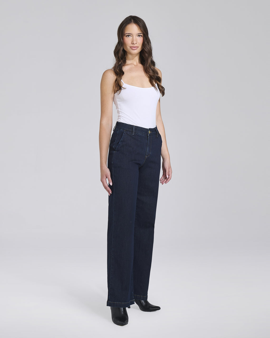 Jeans palazzo con tasche chino donna – Chiara Dalba, foto 3