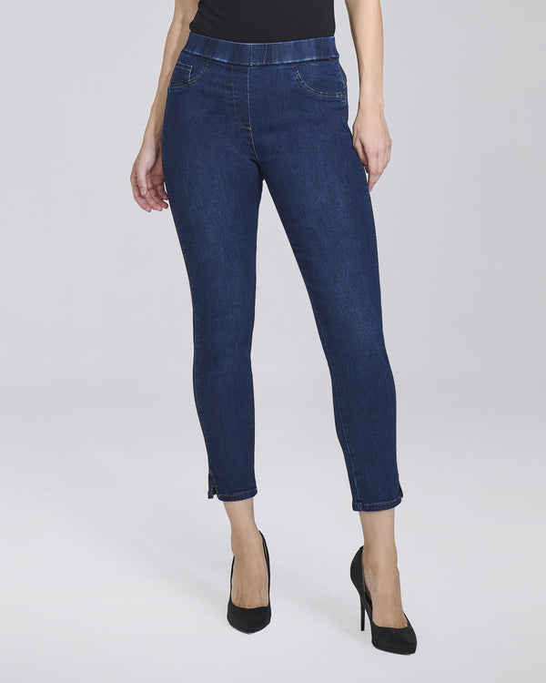 Jeans con elastico senza tasche