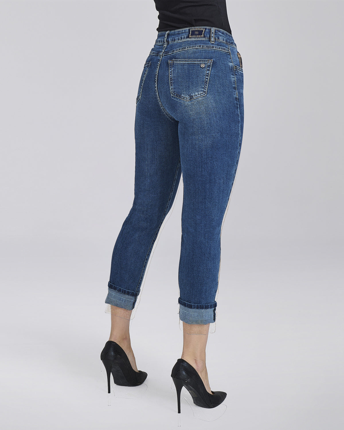 Jeans push up con risvolti donna – Chiara Dalba, foto 5