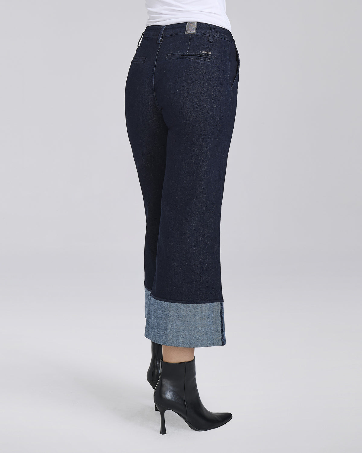 Jeans wide leg con maxi risvolto donna – Chiara Dalba, foto 5