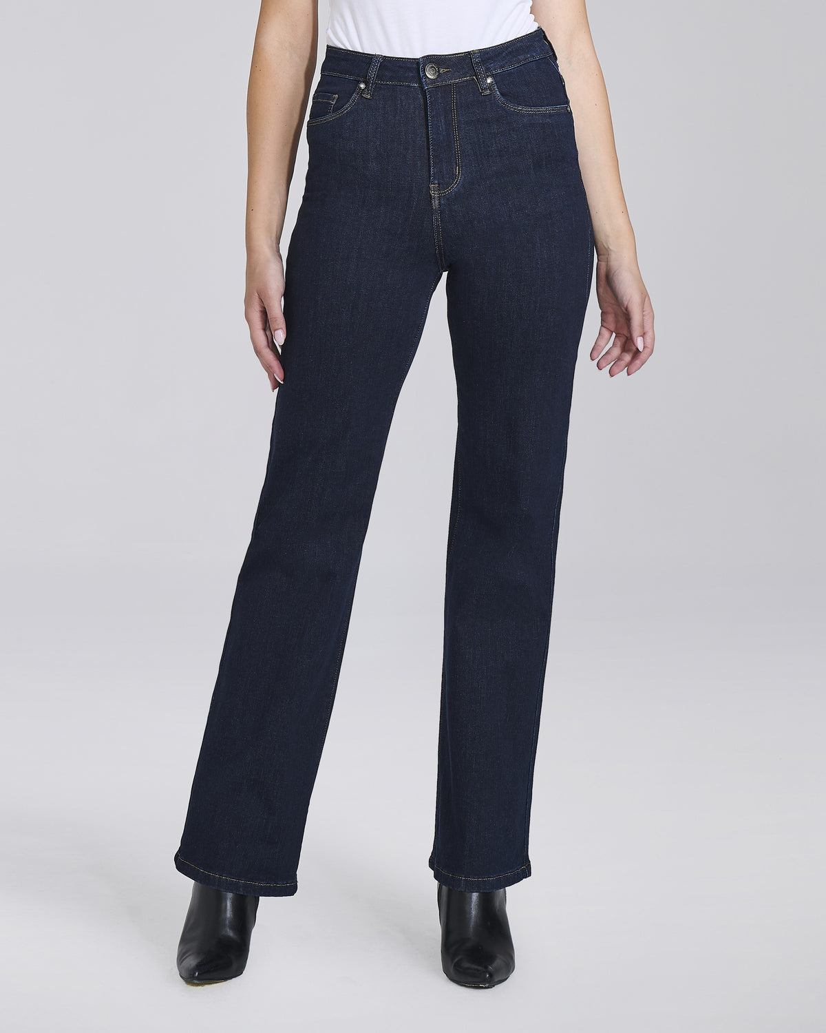 Jeans palazzo push up 5 tasche donna, colore Denim – Chiara Dalba