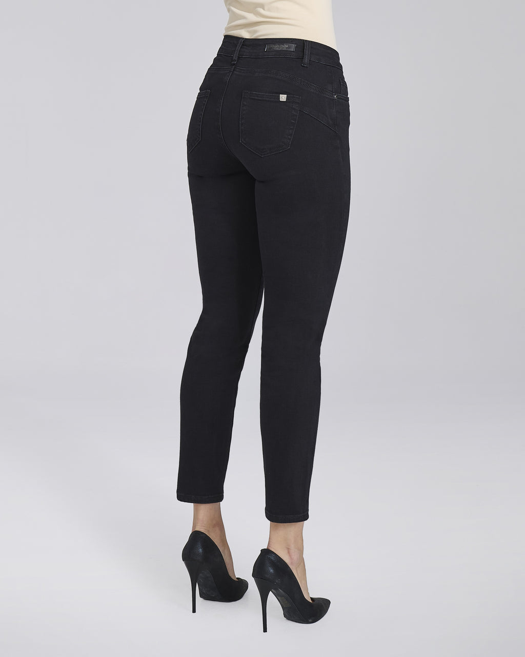Jeans slim push up nero 5 tasche donna – Chiara Dalba, foto 5