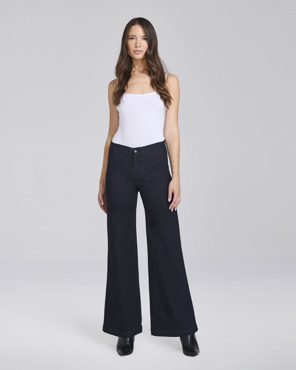 Jeans palazzo senza tasche con elastico donna – Chiara Dalba