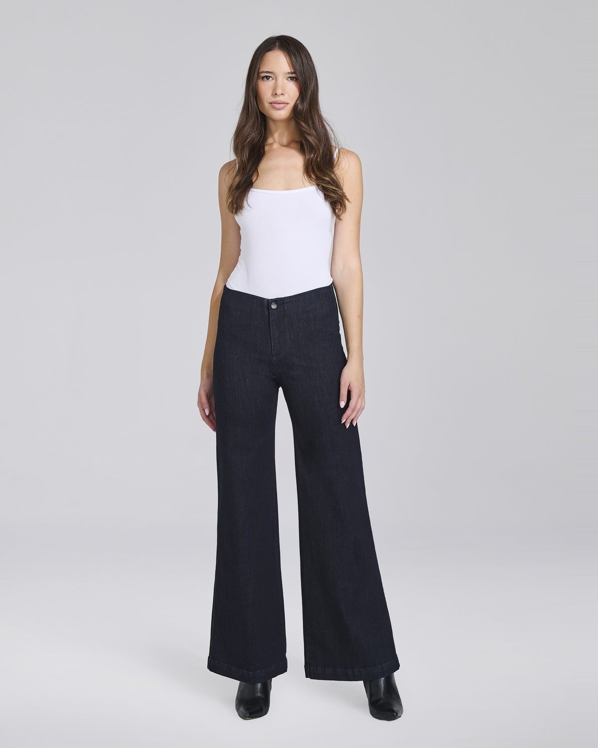 Jeans palazzo senza tasche con elastico donna – Chiara Dalba