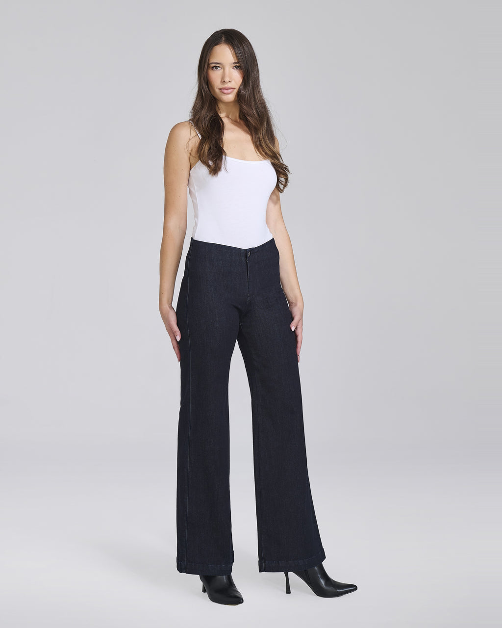 Jeans palazzo senza tasche con elastico donna – Chiara Dalba, foto 3