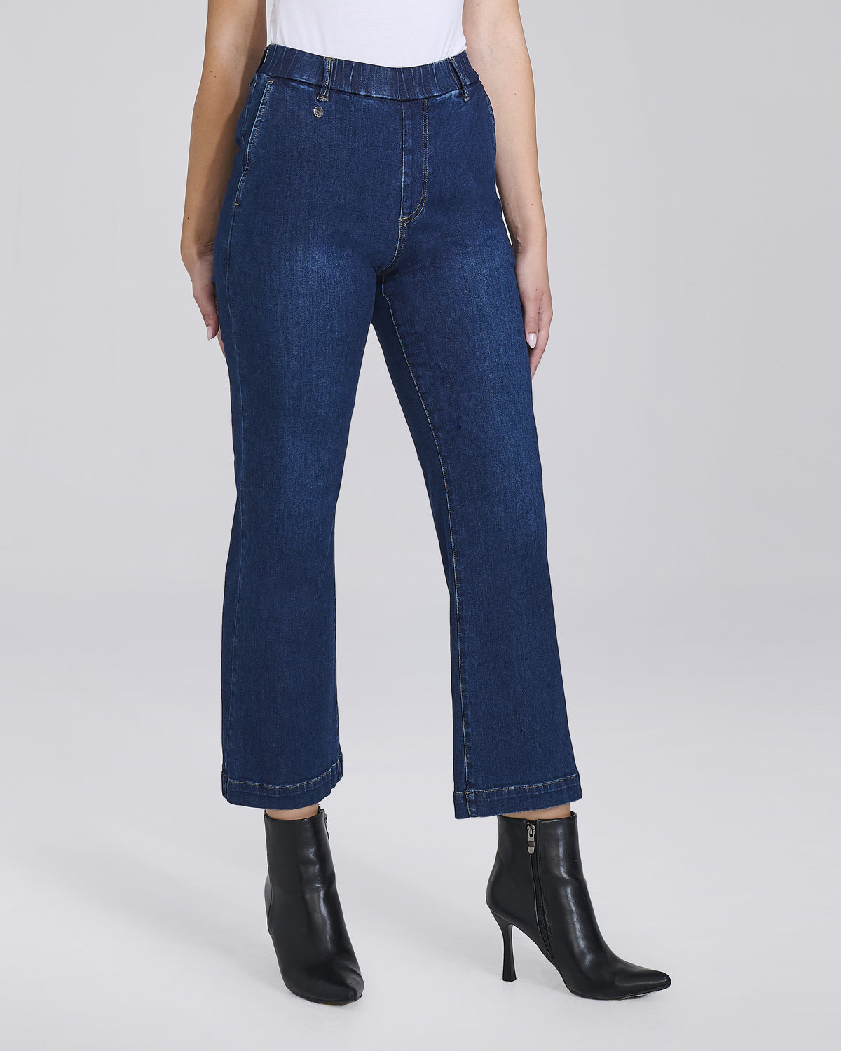 Jeans con tasche chino ed elastico donna, colore Denim – Chiara Dalba