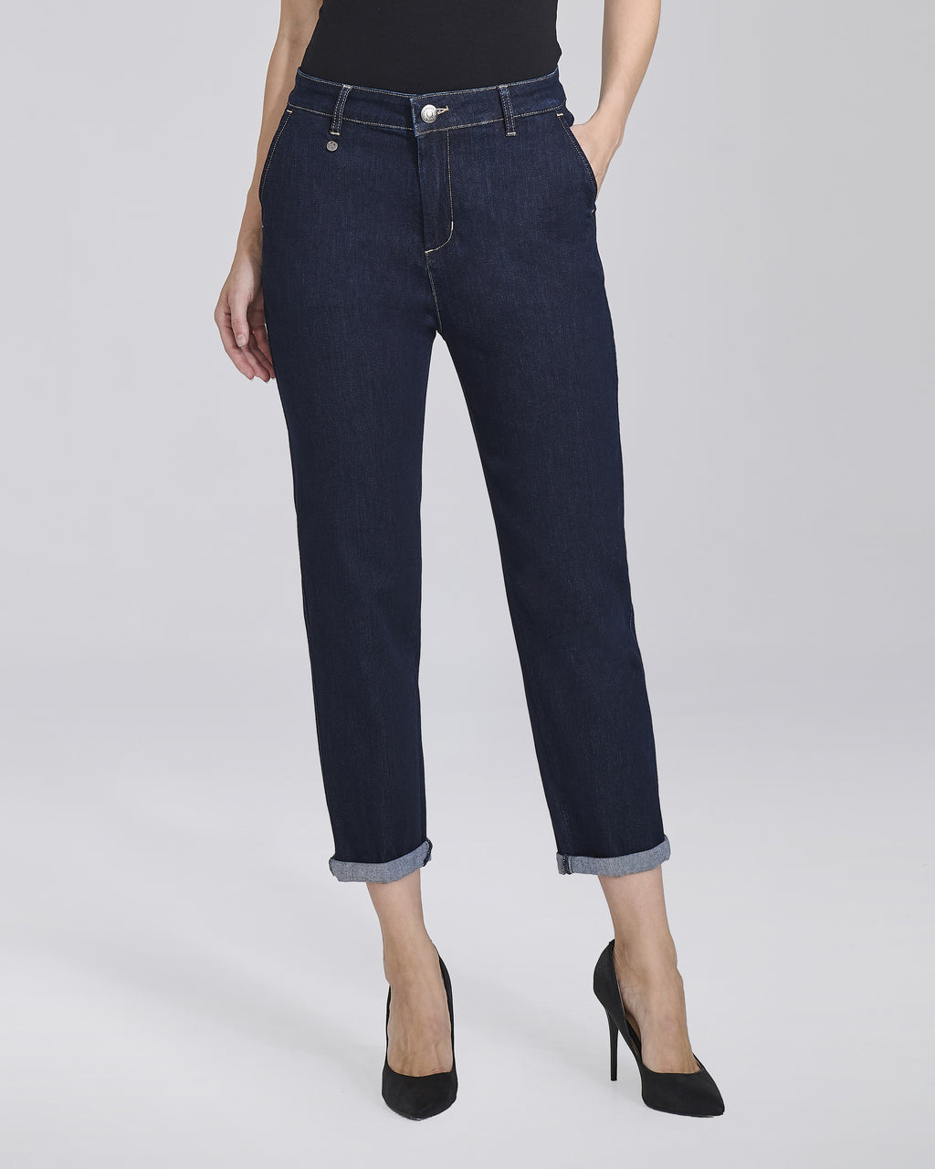 Jeans carrot slim con risvolti donna – Chiara Dalba, foto 4