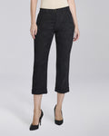 Pantalone straight con tasche chino e risvolti