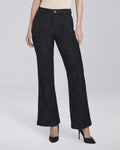 Pantalone flare con tasche chino