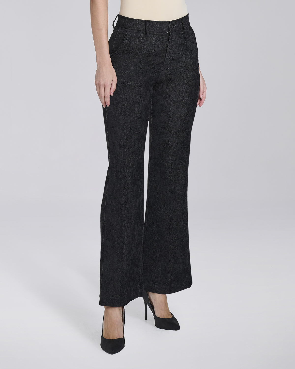 Pantalone flare con tasche chino donna – Chiara Dalba, foto 4