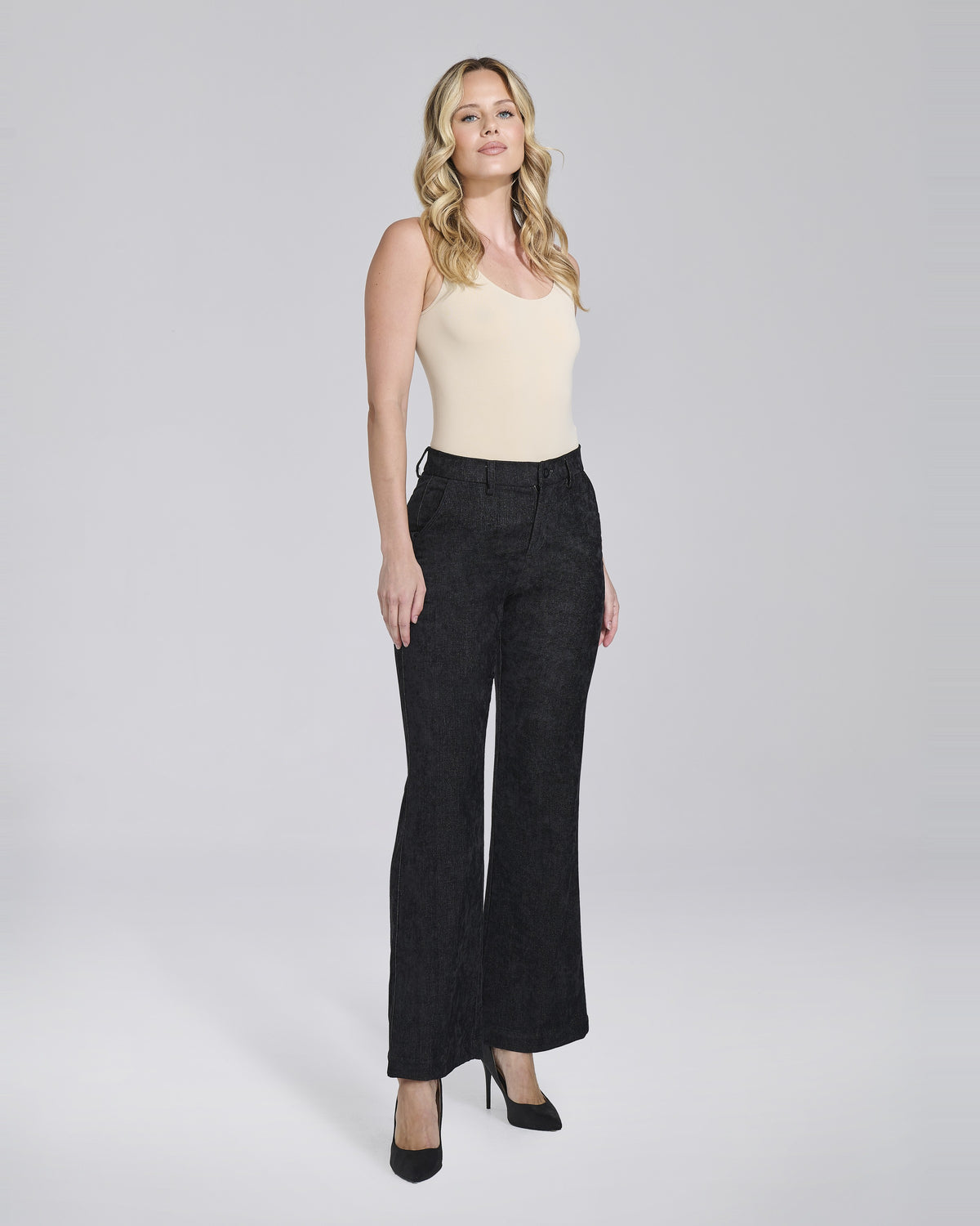 Pantalone flare con tasche chino donna – Chiara Dalba, foto 3