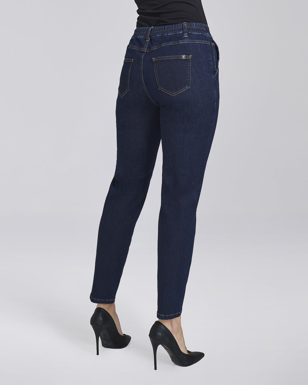 Jeans slim con elastico donna – Chiara Dalba, foto 5