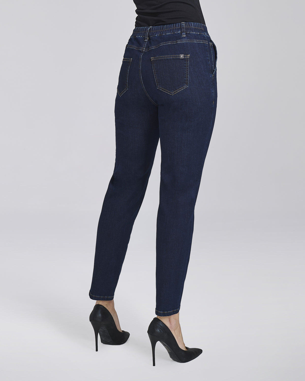 Jeans slim con elastico donna – Chiara Dalba, foto 5