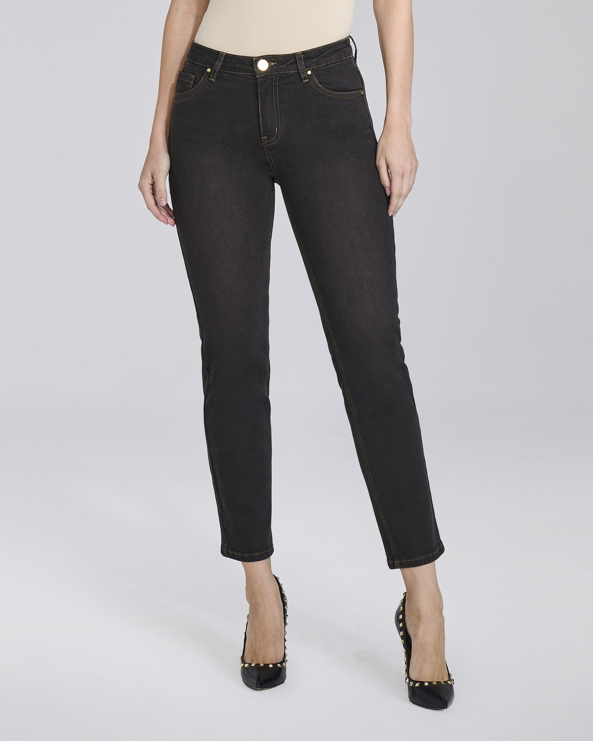 Jeans straight 5 tasche donna – Chiara Dalba, foto 4