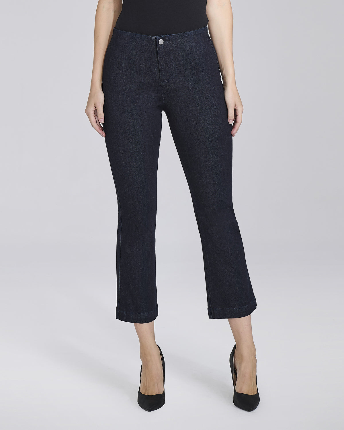 Jeans flare cropped senza tasche donna – Chiara Dalba, foto 4