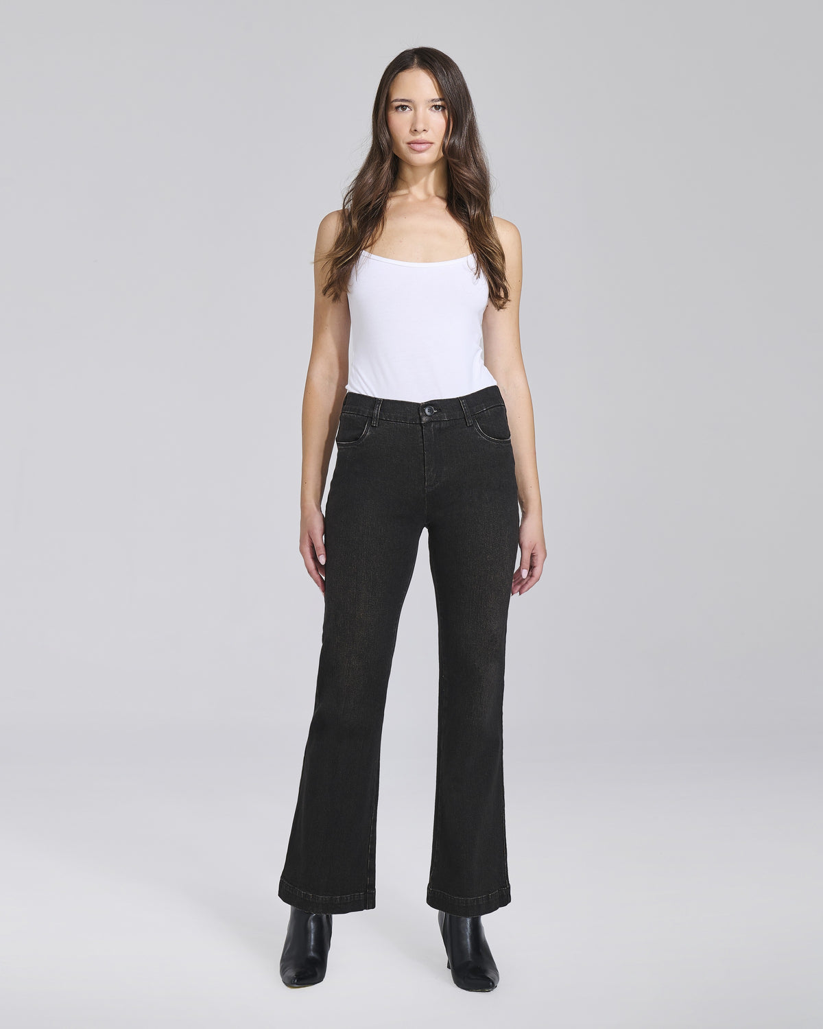 Jeans flare 5 tasche con elastico donna – Chiara Dalba