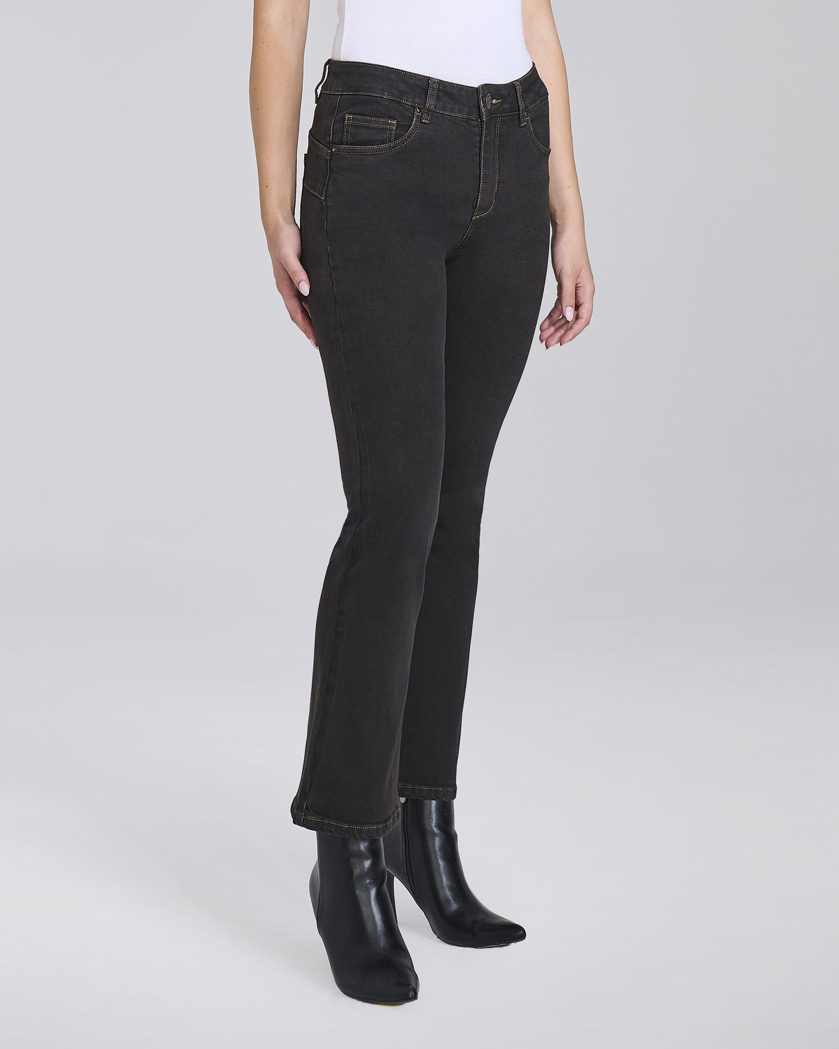 Jeans flare push up 5 tasche donna, colore Moro – Chiara Dalba
