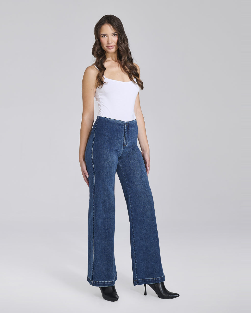 Jeans wide leg con molla donna – Chiara Dalba