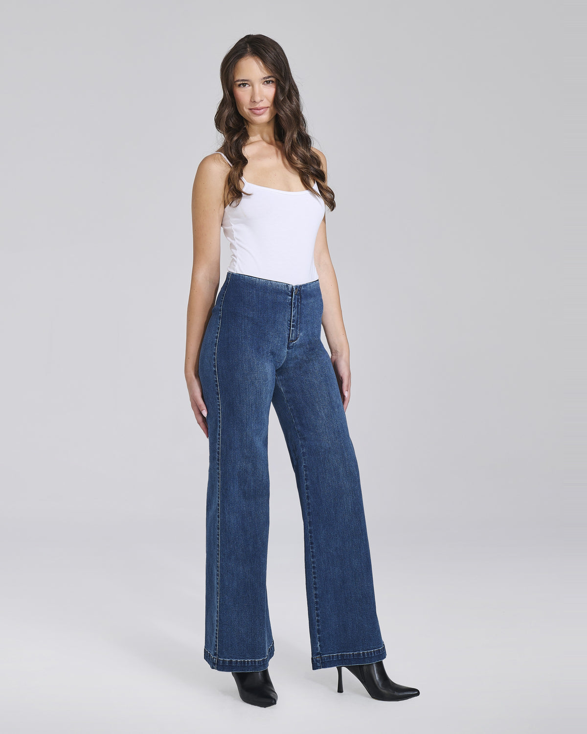 Jeans wide leg con molla donna – Chiara Dalba