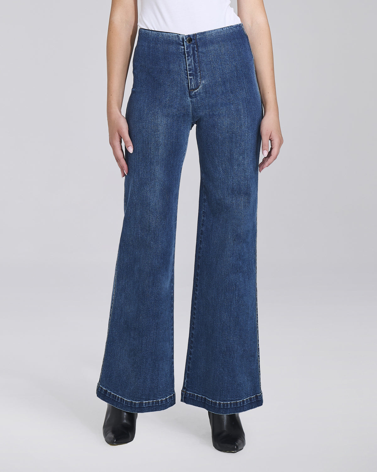 Jeans wide leg con molla donna – Chiara Dalba, foto 4