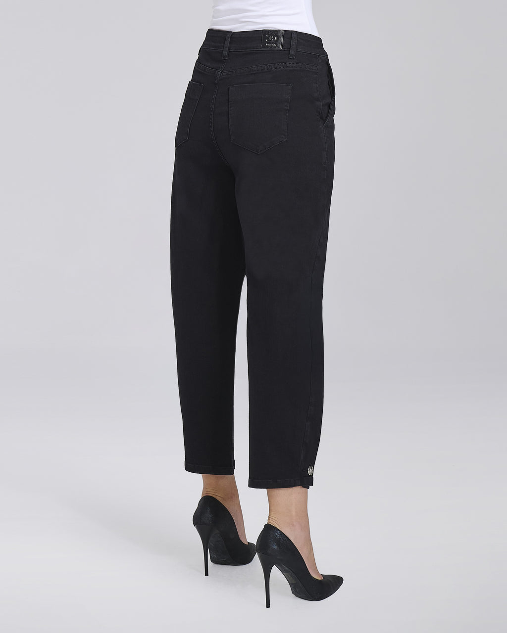 Jeans wide leg con bottoni sul fondo donna – Chiara Dalba, foto 5