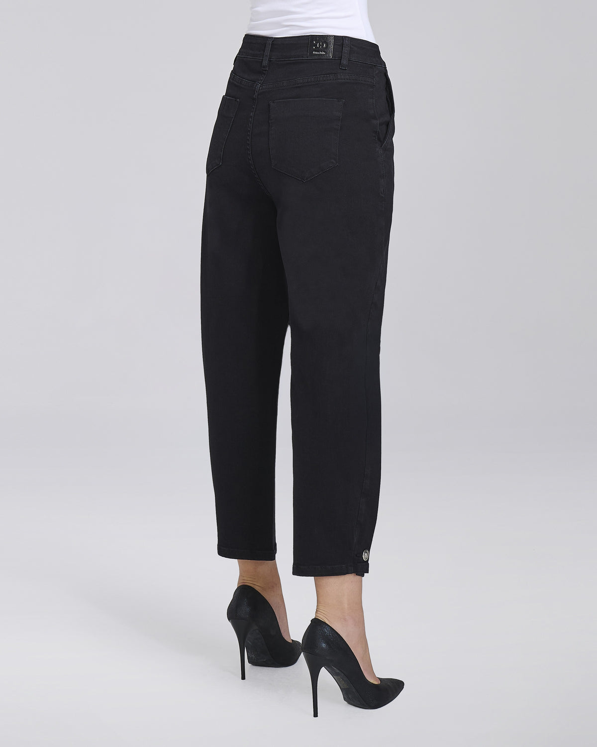 Jeans wide leg con bottoni sul fondo donna – Chiara Dalba, foto 5