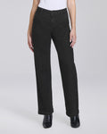 Jeans wide leg con tasche chino