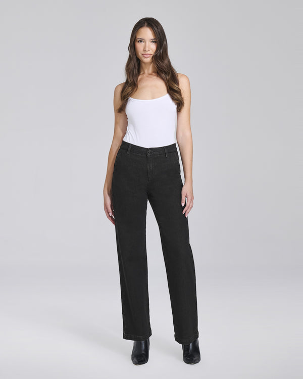 Jeans wide leg con tasche chino - Chiara Dalba