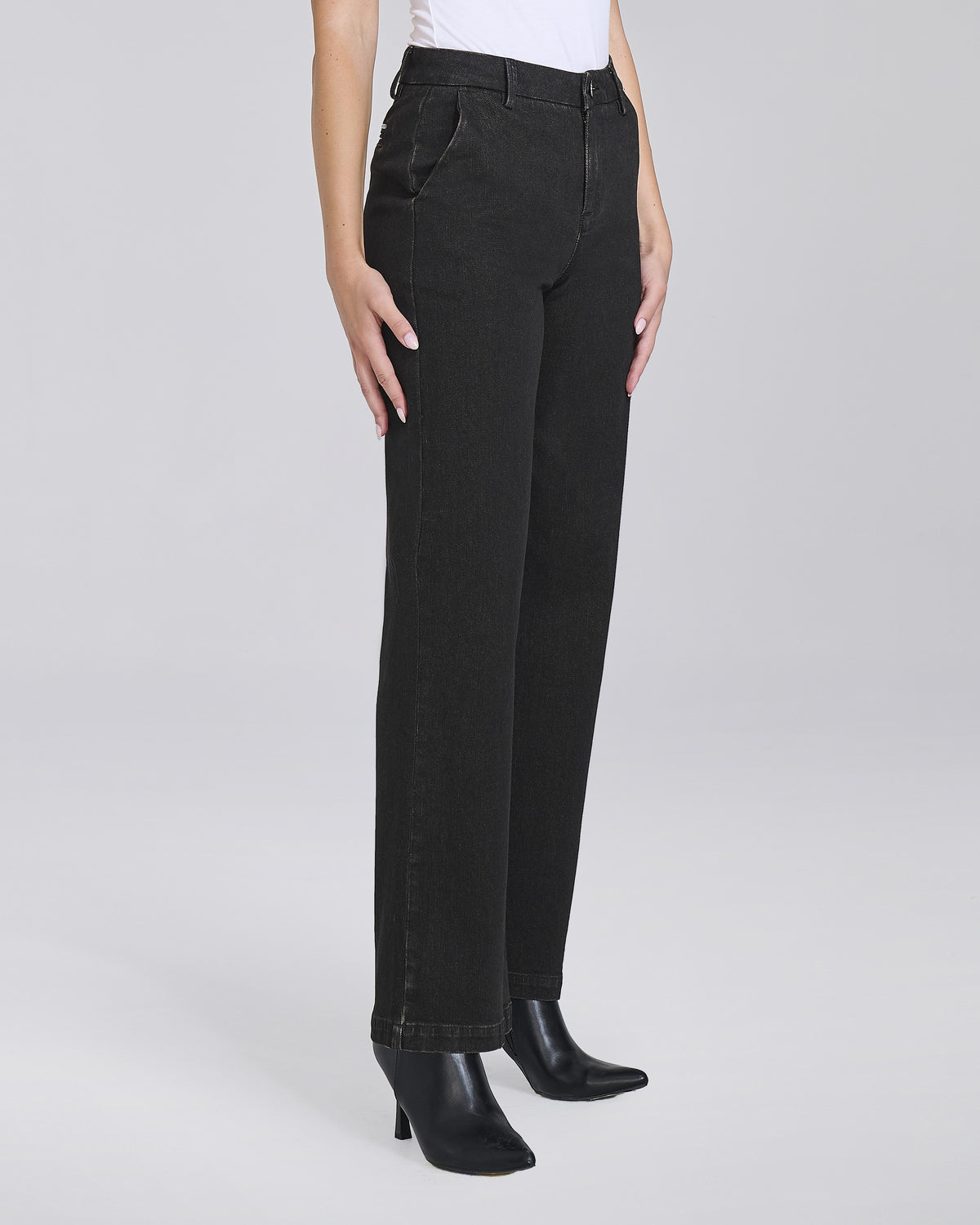 Jeans wide leg con tasche chino donna – Chiara Dalba, foto 4