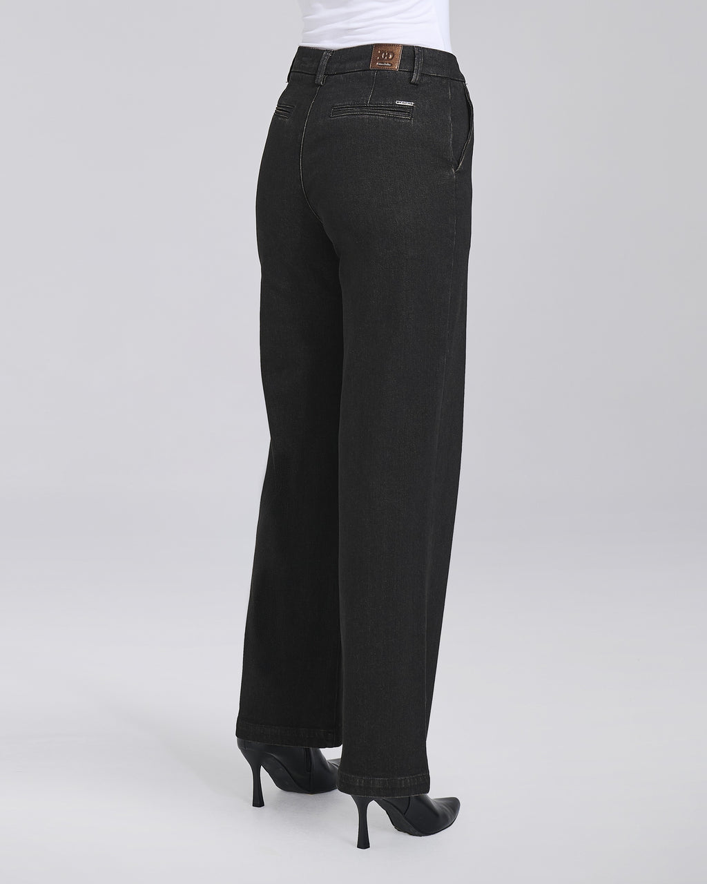 Jeans wide leg con tasche chino donna – Chiara Dalba, foto 5