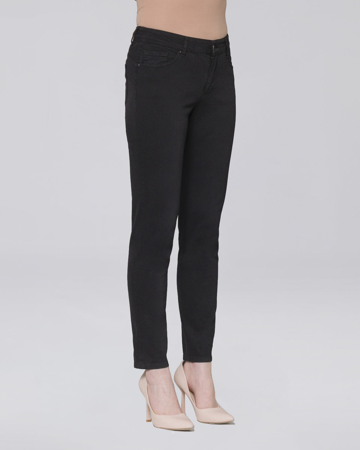 Pantalone Minerva 5 tasche slim donna, colore Nero – Chiara Dalba