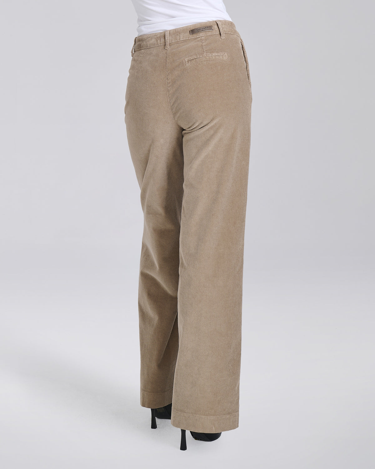 Pantalone palazzo in velluto con tasche chino donna – Chiara Dalba, foto 6