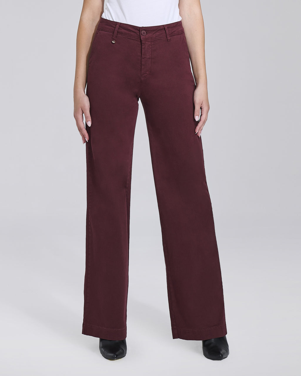Pantalone palazzo in velluto 5 tasche donna – Chiara Dalba, foto 3