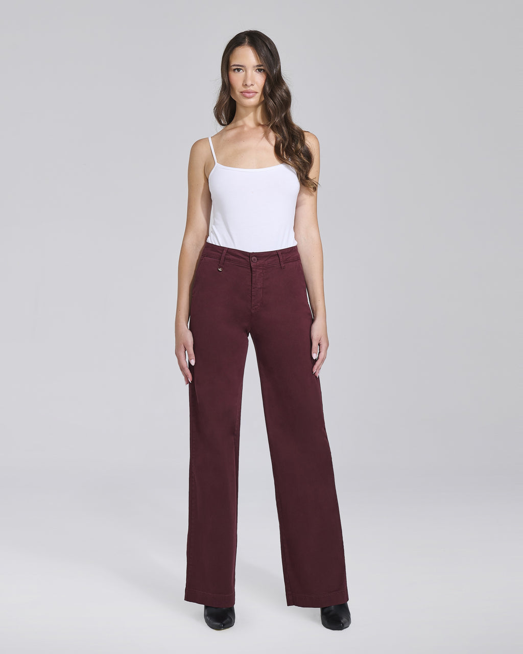 Pantalone palazzo in velluto 5 tasche donna – Chiara Dalba
