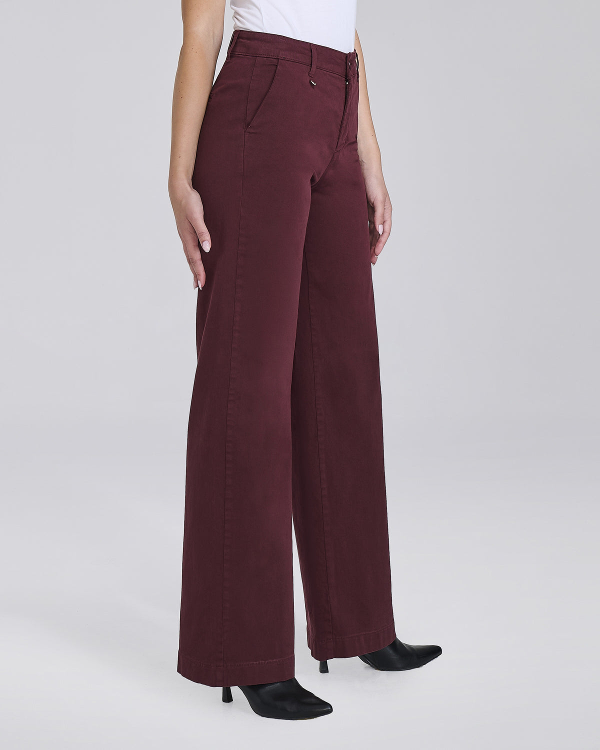 Pantalone palazzo in velluto 5 tasche donna – Chiara Dalba, foto 5