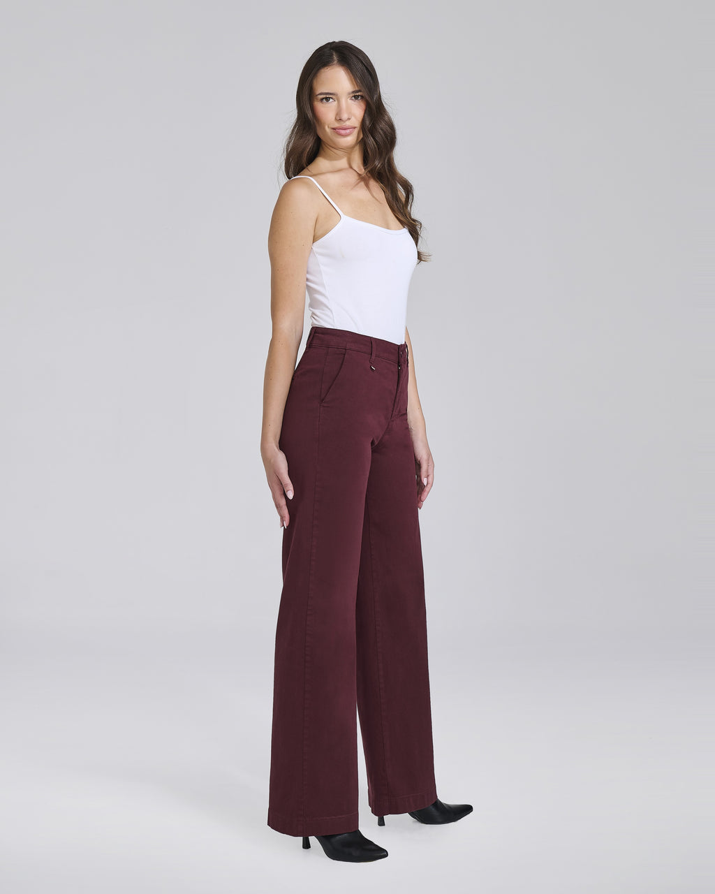Pantalone palazzo in velluto 5 tasche donna – Chiara Dalba, foto 4