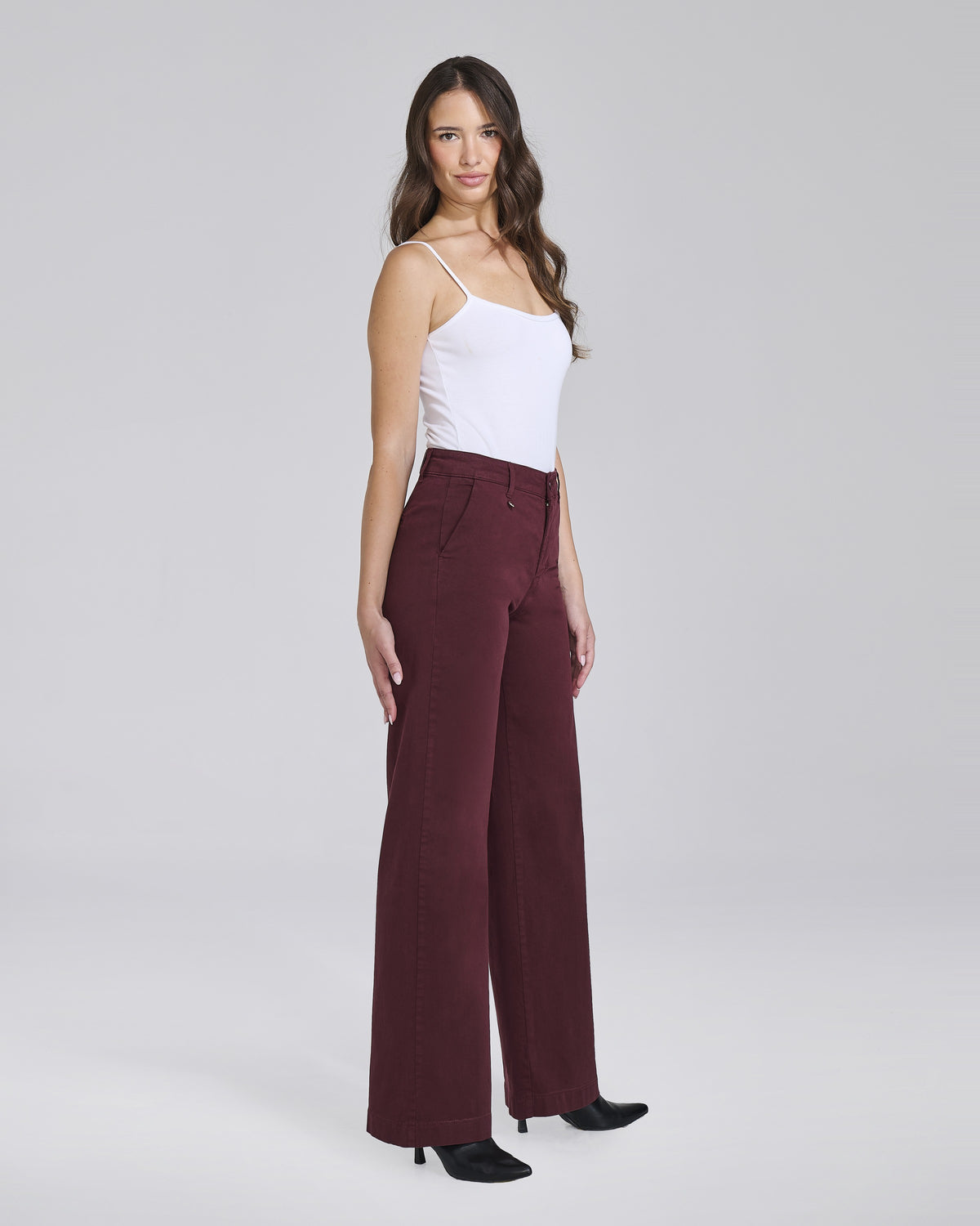 Pantalone palazzo in velluto 5 tasche donna – Chiara Dalba, foto 4