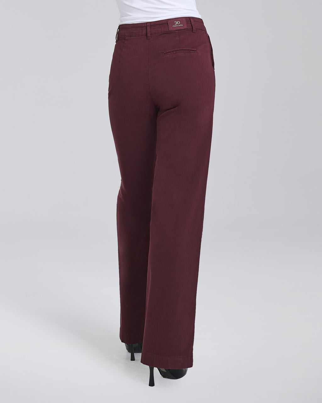 Pantalone palazzo in velluto 5 tasche donna – Chiara Dalba, foto 11
